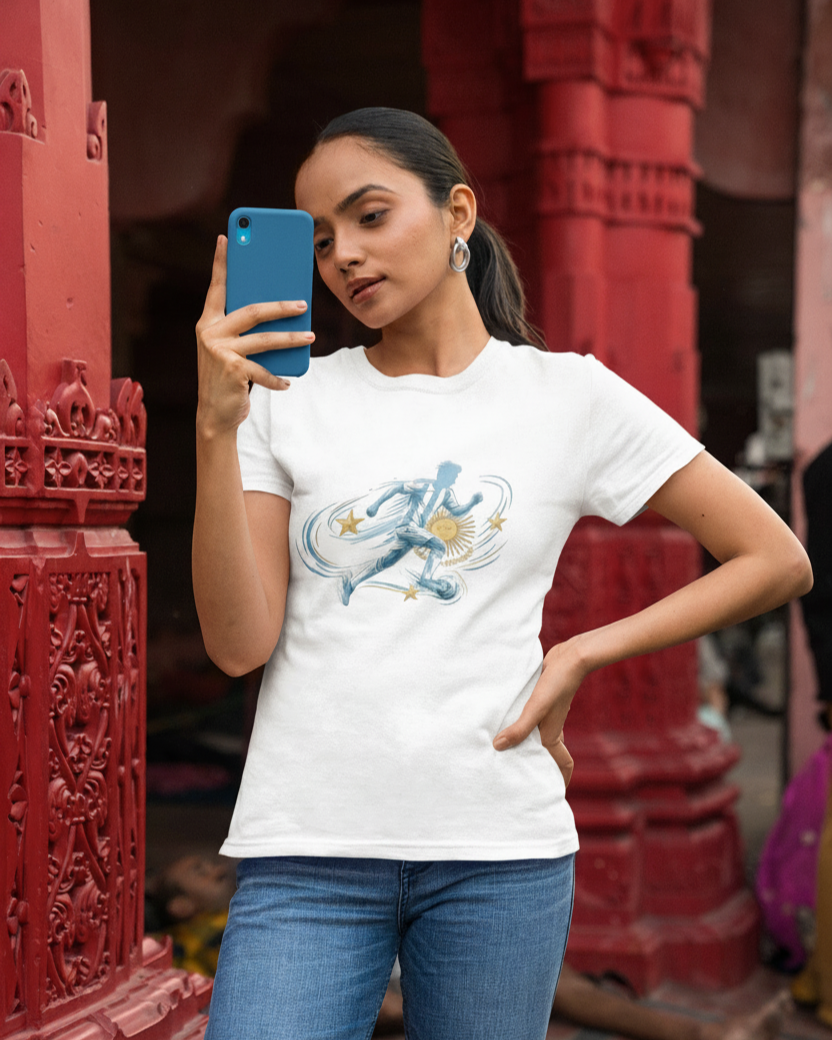 Albiceleste Rising - Argentina Fan Tee